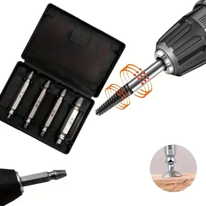 Skruvborttagare set 4 delar