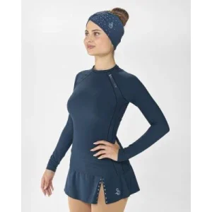 060 Långärmad Topp Teal blue