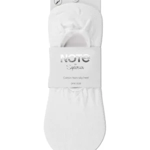 Note Cotton Non-slip Heel White