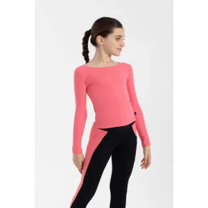 Bony långärmad topp - Korall