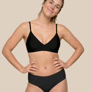 Menstruation Simning Letter Tonåringar | Extra intensiv | 100 % läcksäker | Svart