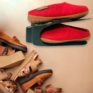 Platsbesparande skoorganisatör (svart) - paket med 5 stycken skoorganisatör